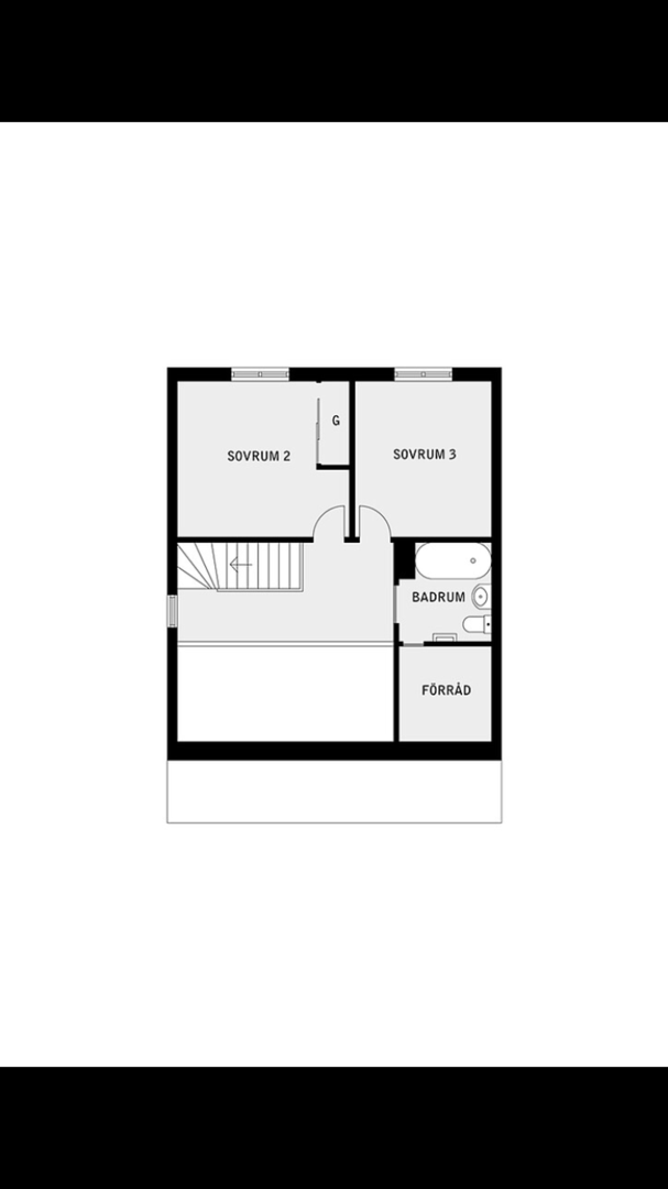 Planlösning från Manhemsvägen 20, Såld i Skuru, Nacka