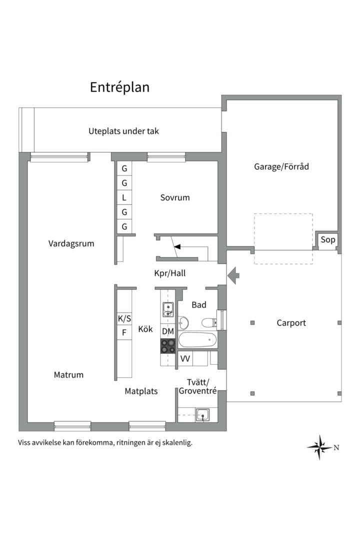 Planlösning från Diskusvägen 23, Till salu i Björklinge, Uppsala