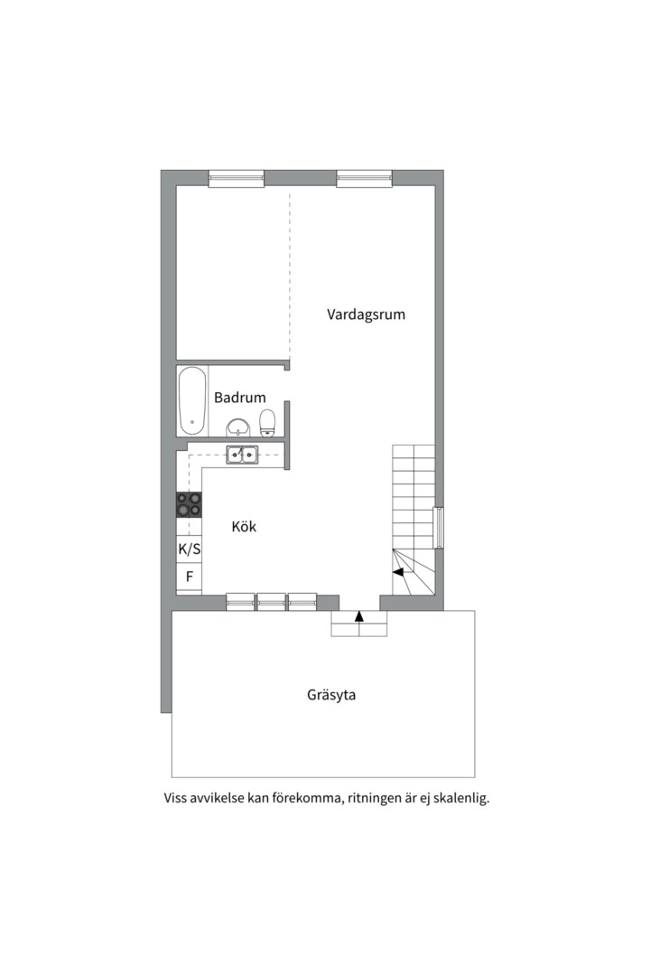 Planlösning från Gamla Landsvägen 101, Till salu i Ektorp, Nacka