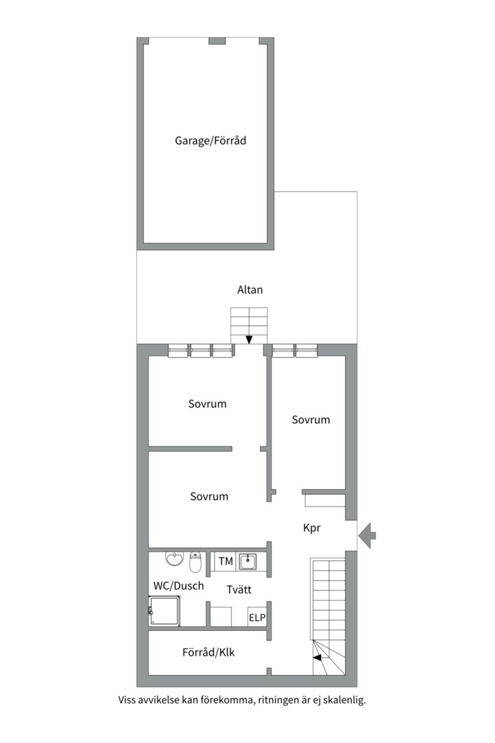 Planlösning från Gamla Landsvägen 101, Till salu i Ektorp, Nacka