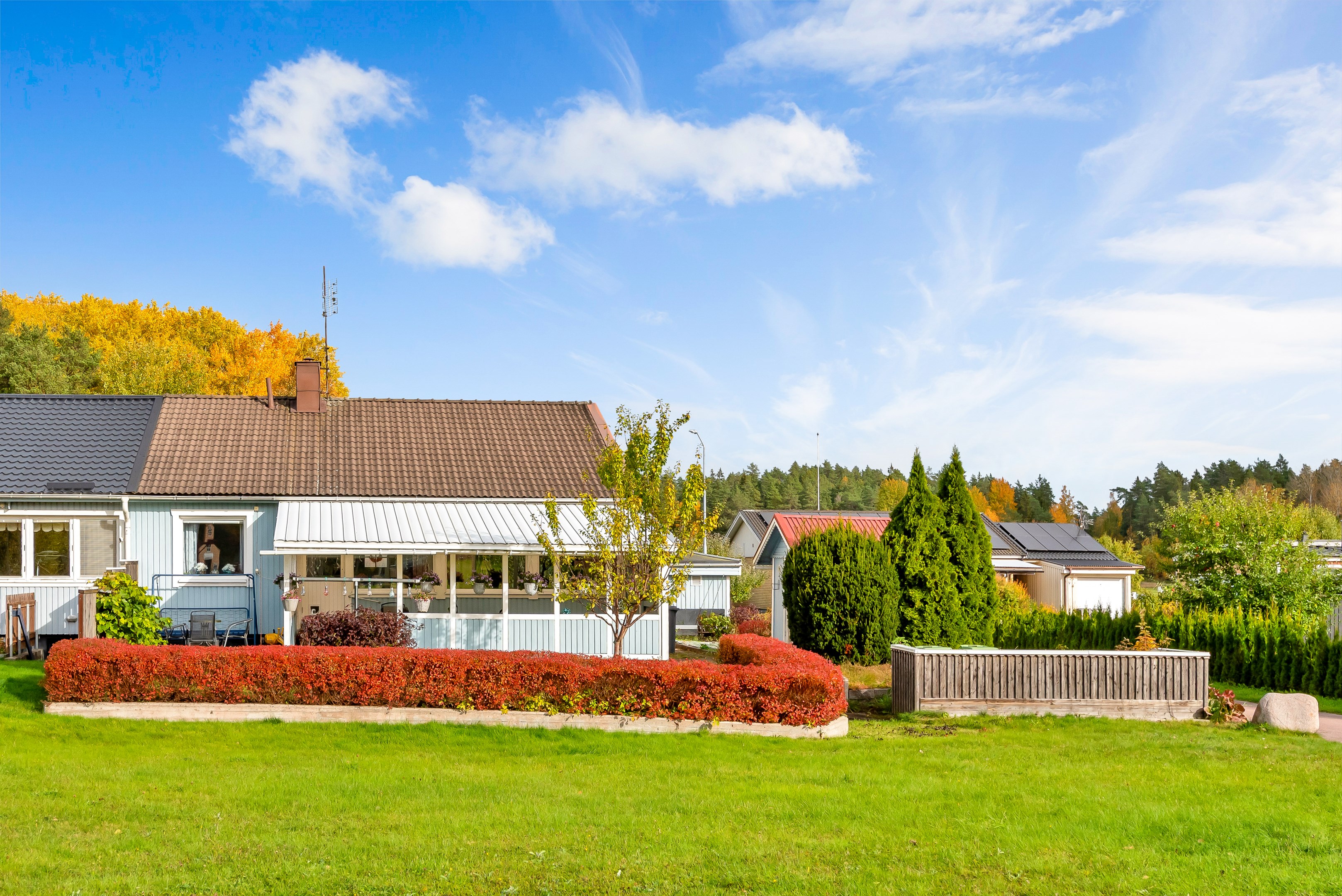 Bostadsbild från Arkitektvägen 46, Kommande i Vänge, Uppsala