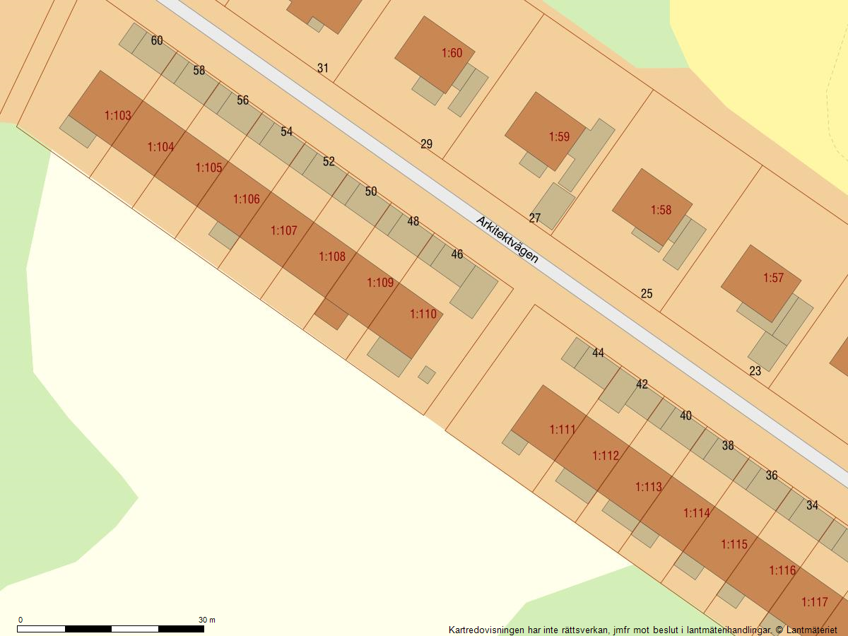 Bostadsbild från Arkitektvägen 46, Kommande i Vänge, Uppsala