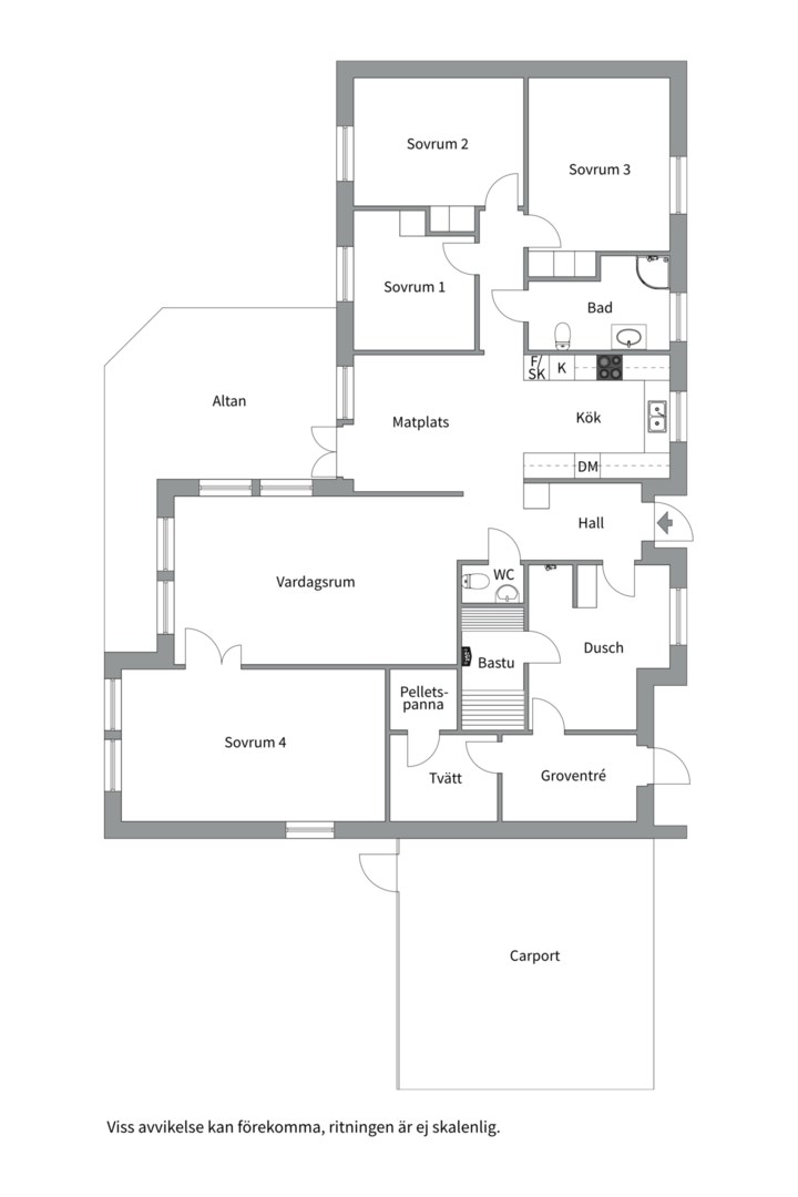 Planlösning från Fröslundaby 14, Till salu i Örsundsbro, Enköping
