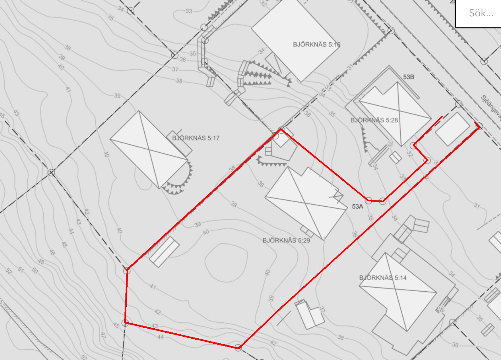Bostadsbild från Sjöängsvägen 53A, Till salu i Björknäs, Nacka