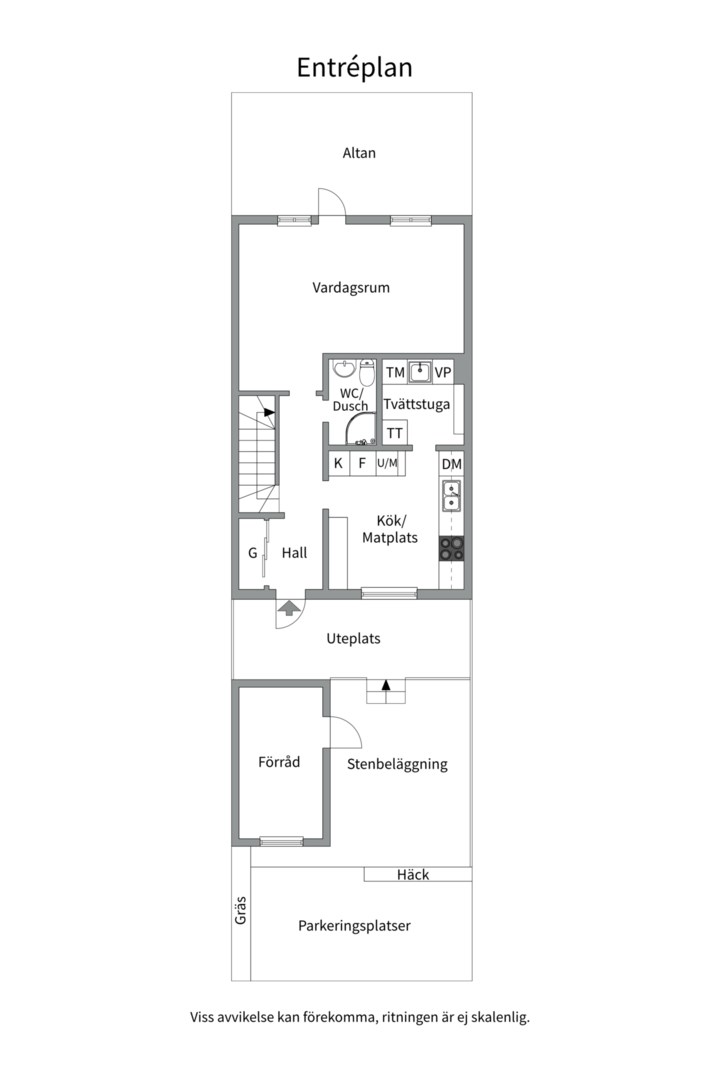 Planlösning från Månskensvägen 33, Till salu i Rensättra, Nacka