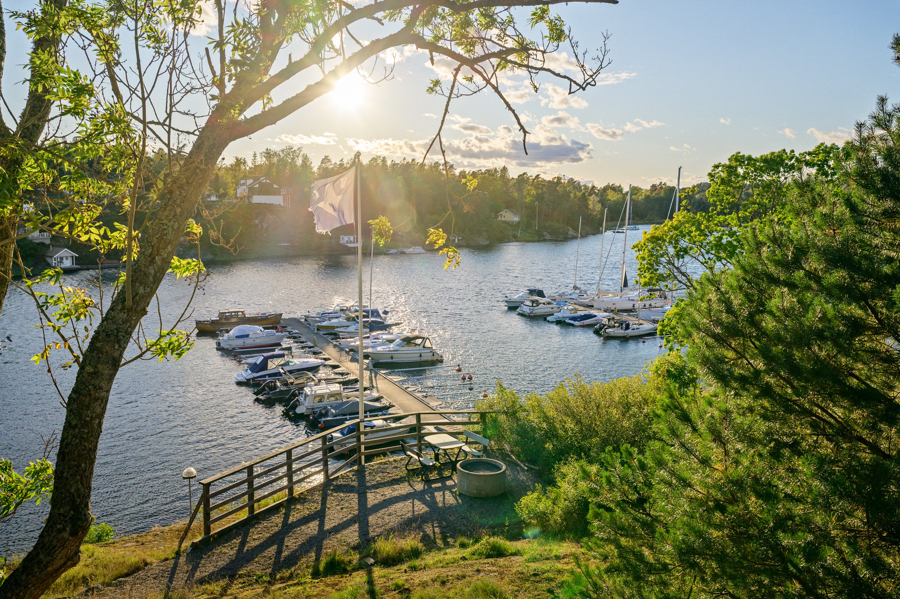 Grillplats i anslutning till klubbhuset