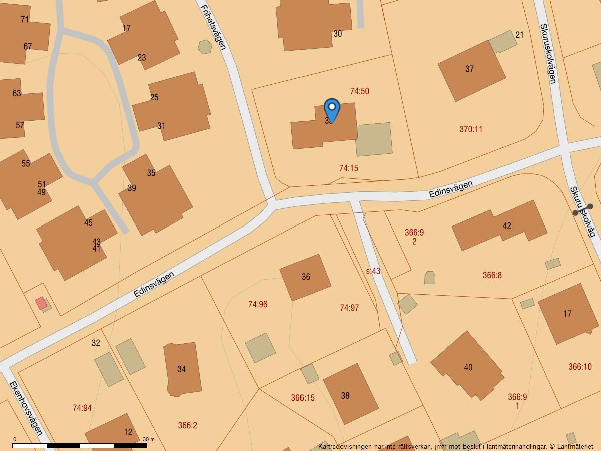 Bostadsbild från Edinsvägen 35, Såld i Ektorp, Nacka