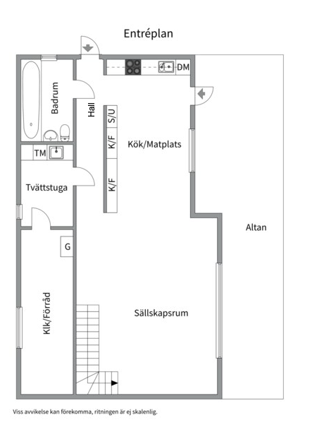 Planlösning från Maria Höglunds väg 27, Kommande i Ängsvik, Värmdö