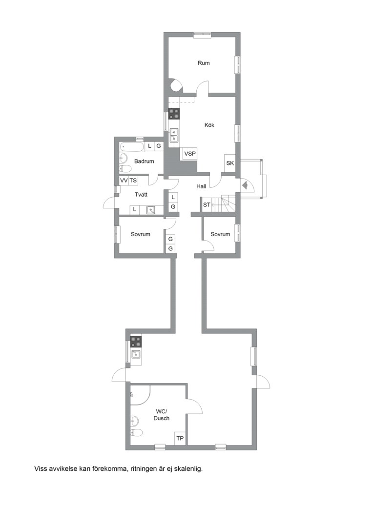 Planlösning från Hallstaviksvägen 539, Såld i Skebobruk, Norrtälje