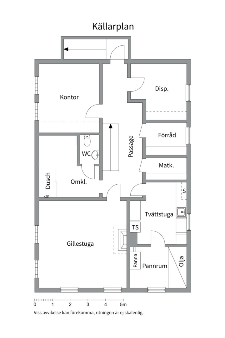 Planlösning från Nordstigen 5, Kommande i Björklinge, Uppsala