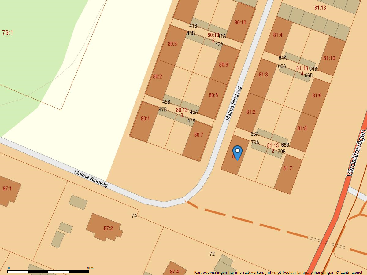 Bostadsbild från Malma ringväg 70A, Kommande i Norby, Uppsala