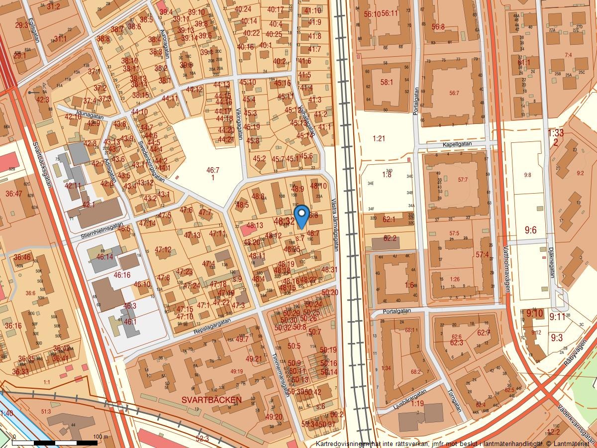 Bostadsbild från Västra Järnvägsgatan 21 C, Till salu i Svartbäcken, Uppsala