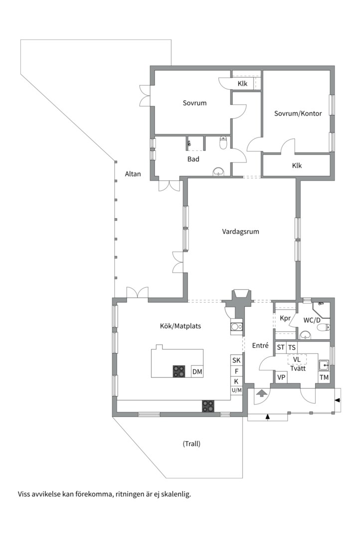 Planlösning från Lemnius väg 17, Kommande i Fågelbro, Värmdö