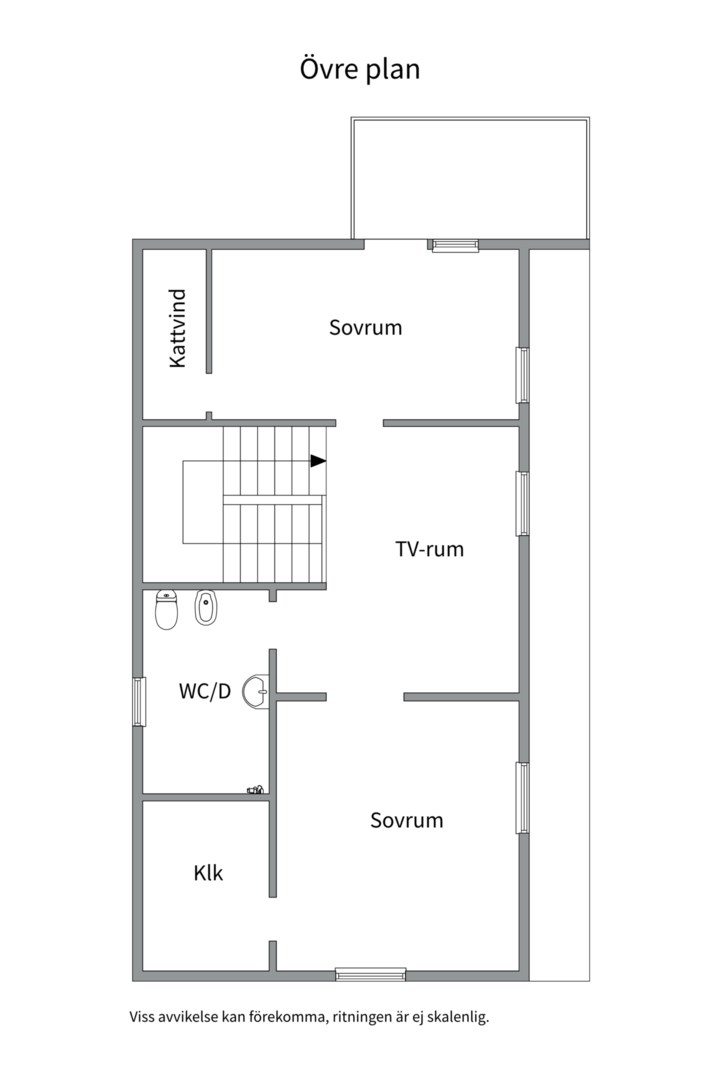 Planlösning från Rådjursvägen 9, Såld i Saltsjö-Duvnäs, Nacka