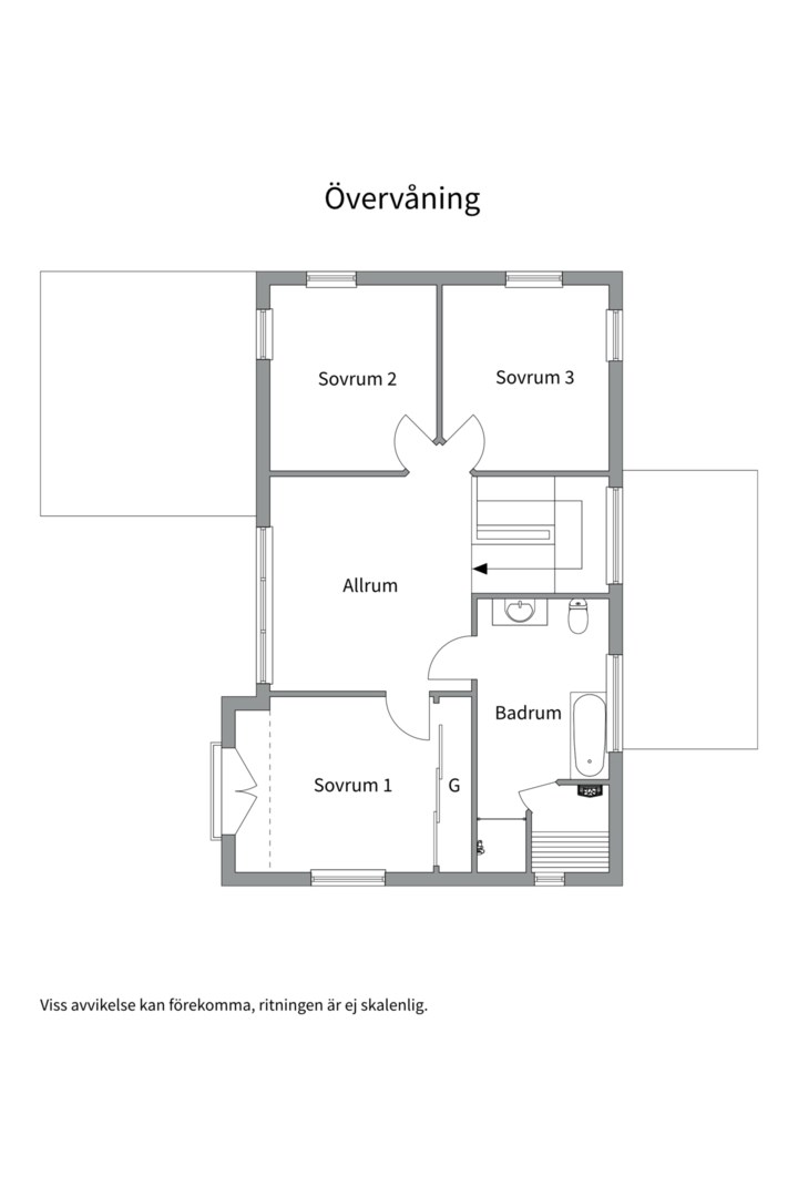 Planlösning från Smedsvägen 26, Till salu i Kolvik, Värmdö