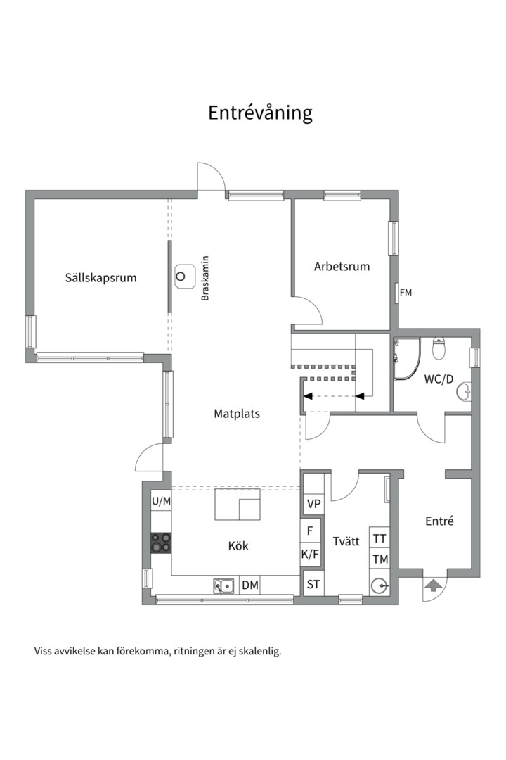 Planlösning från Smedsvägen 26, Till salu i Kolvik, Värmdö