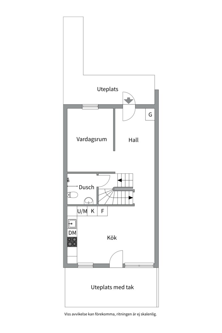 Planlösning från Infanterigatan 190, Kommande i Viksäng, Västerås