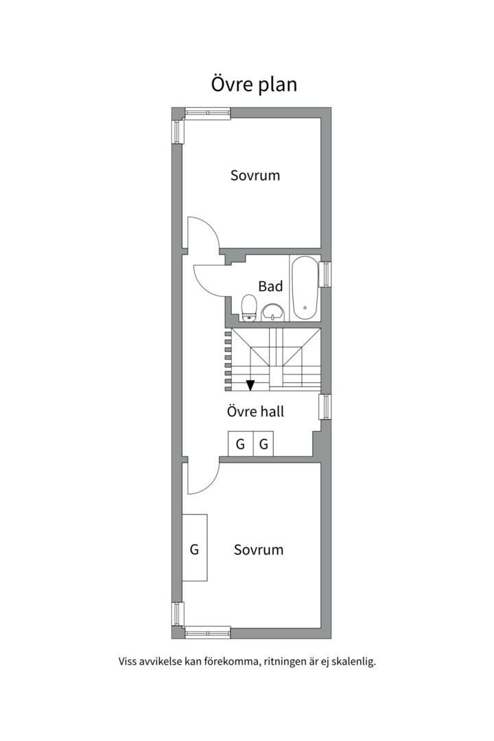 Planlösning från Revirvägen 33, Såld i Viby, Sollentuna