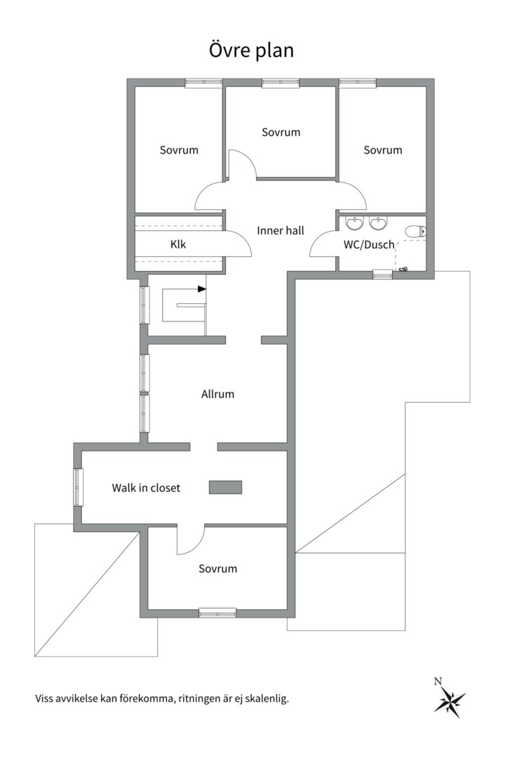 Planlösning från Selknä Byrsjöbacken 7, Till salu i Selknä, Uppsala