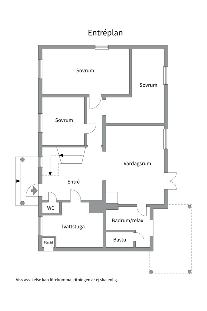 Planlösning från Älgvägen 22, Till salu i Saltsjö-Duvnäs, Nacka
