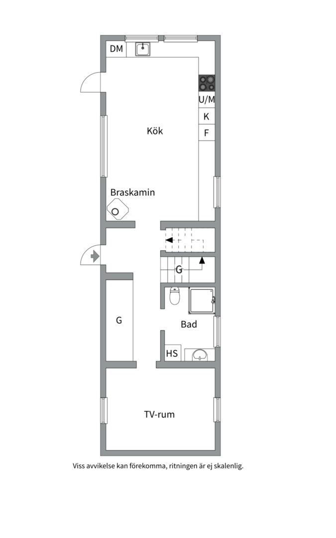 Planlösning från Sockenvägen 58, Kommande i Södra Lännersta, Nacka