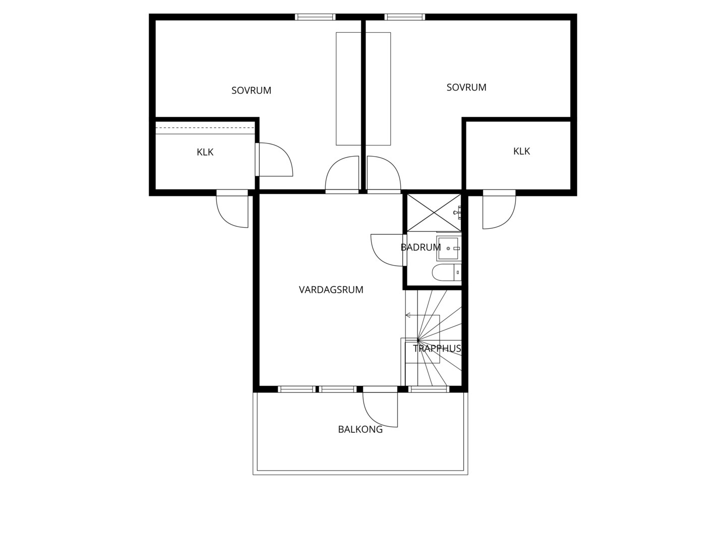 Planlösning från Ugglevägen 173, Till salu i Tumba, Botkyrka