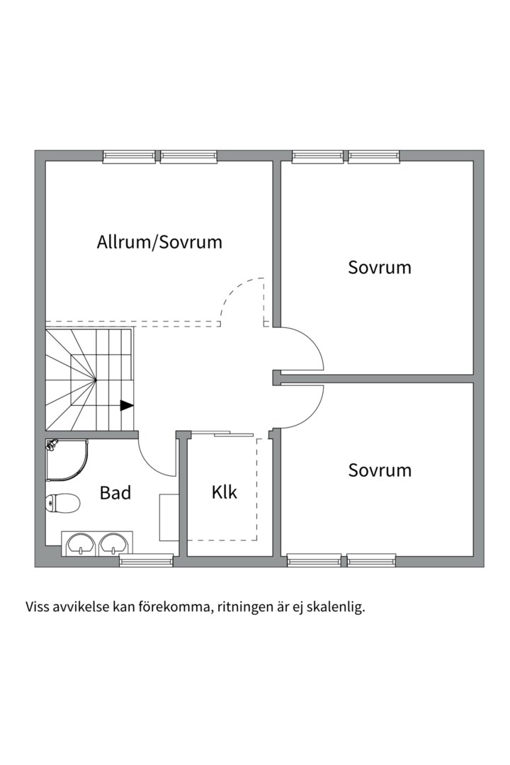Planlösning från Libbyvägen 36, Såld i Gribbylund, Täby