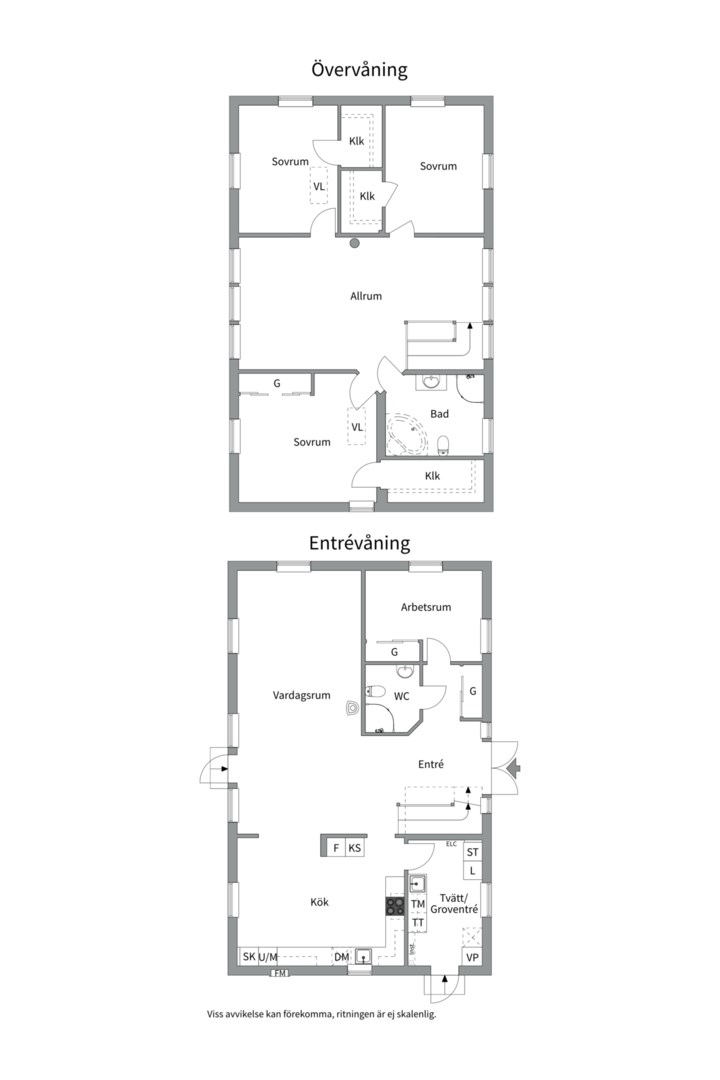 Planlösning från Källdisvägen 24, Till salu i Täby Kyrkby, Täby