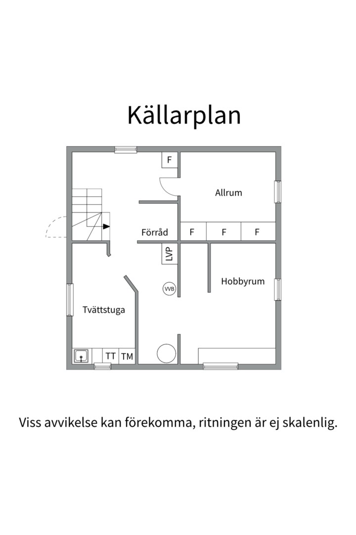 Planlösning från Sandgropsgatan 6, Kommande i Svartbäcken, Uppsala