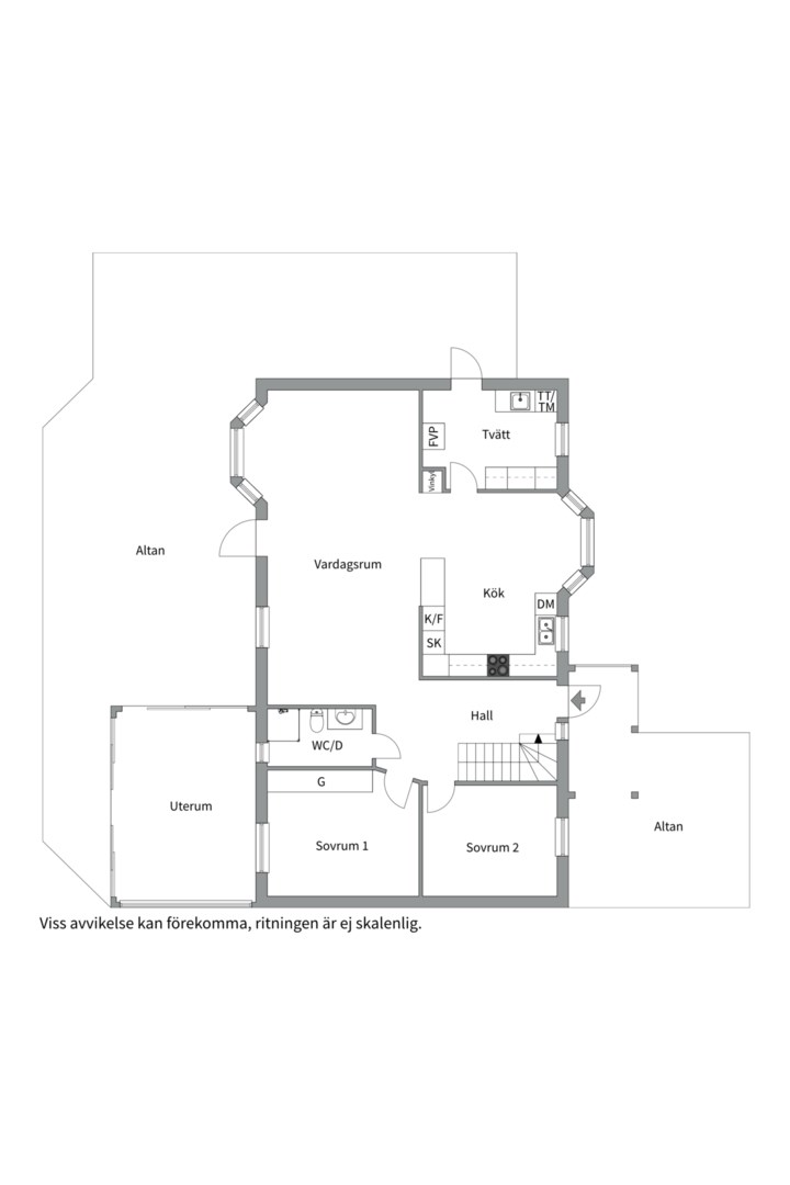 Planlösning från Rensättra allé 17, Såld i Rensättra, Nacka