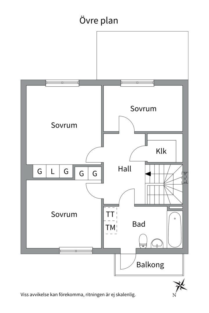 Planlösning från Högåsvägen 233, Såld i Knivsta - Centralt, Knivsta