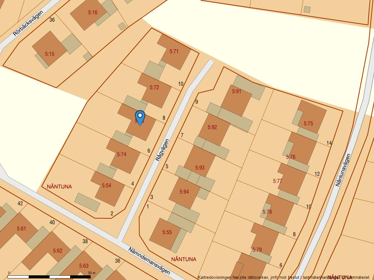 Bostadsbild från Rågvägen 6, Såld i Nåntuna, Uppsala