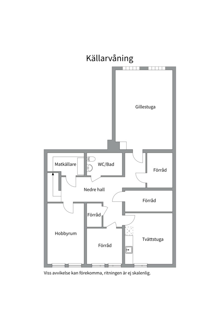 Planlösning från Rågvägen 6, Såld i Nåntuna, Uppsala