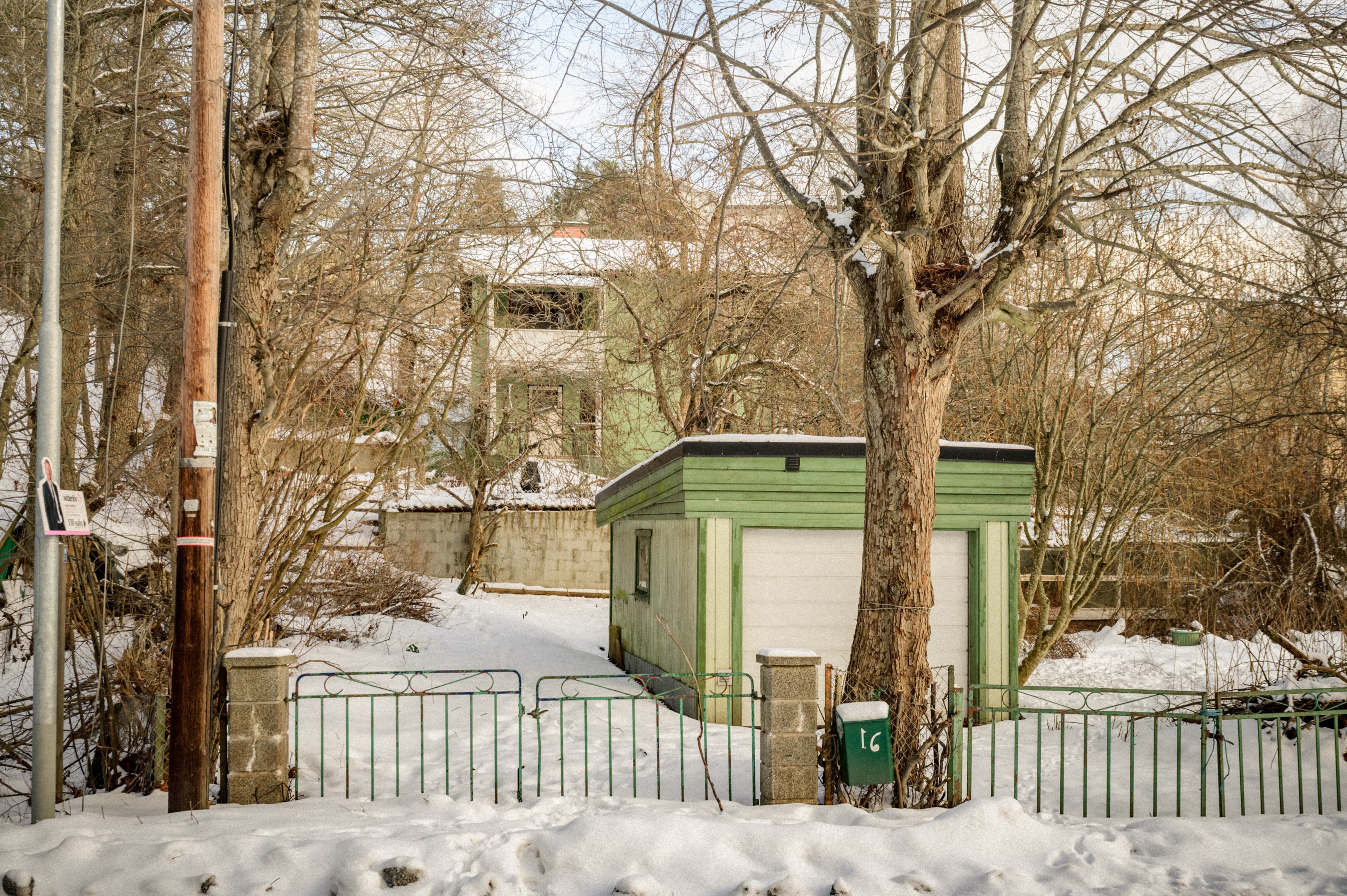 Terrasserad tomt som öppnar upp mot söder