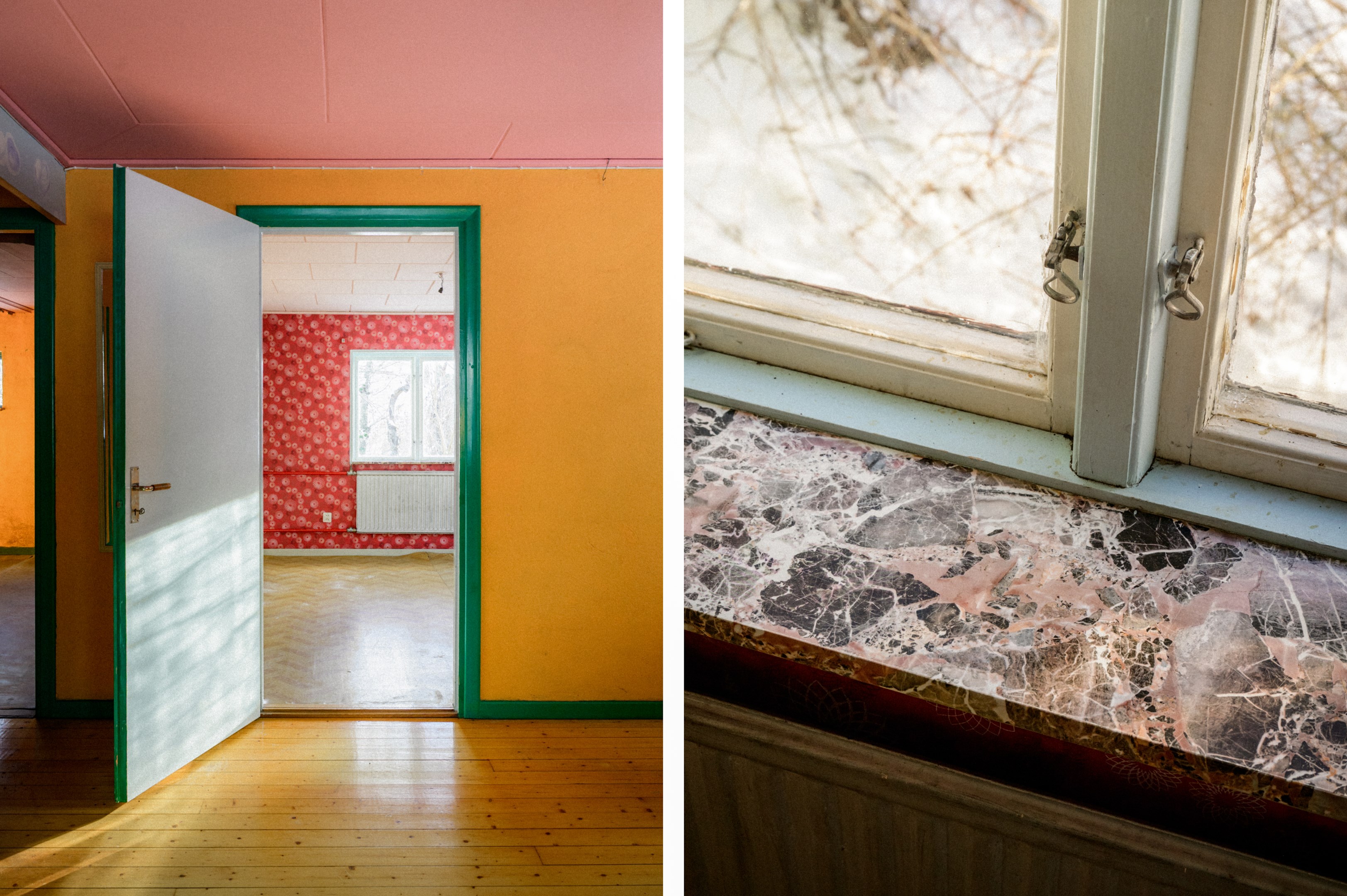 Entréhallen gränsar till ett allrum