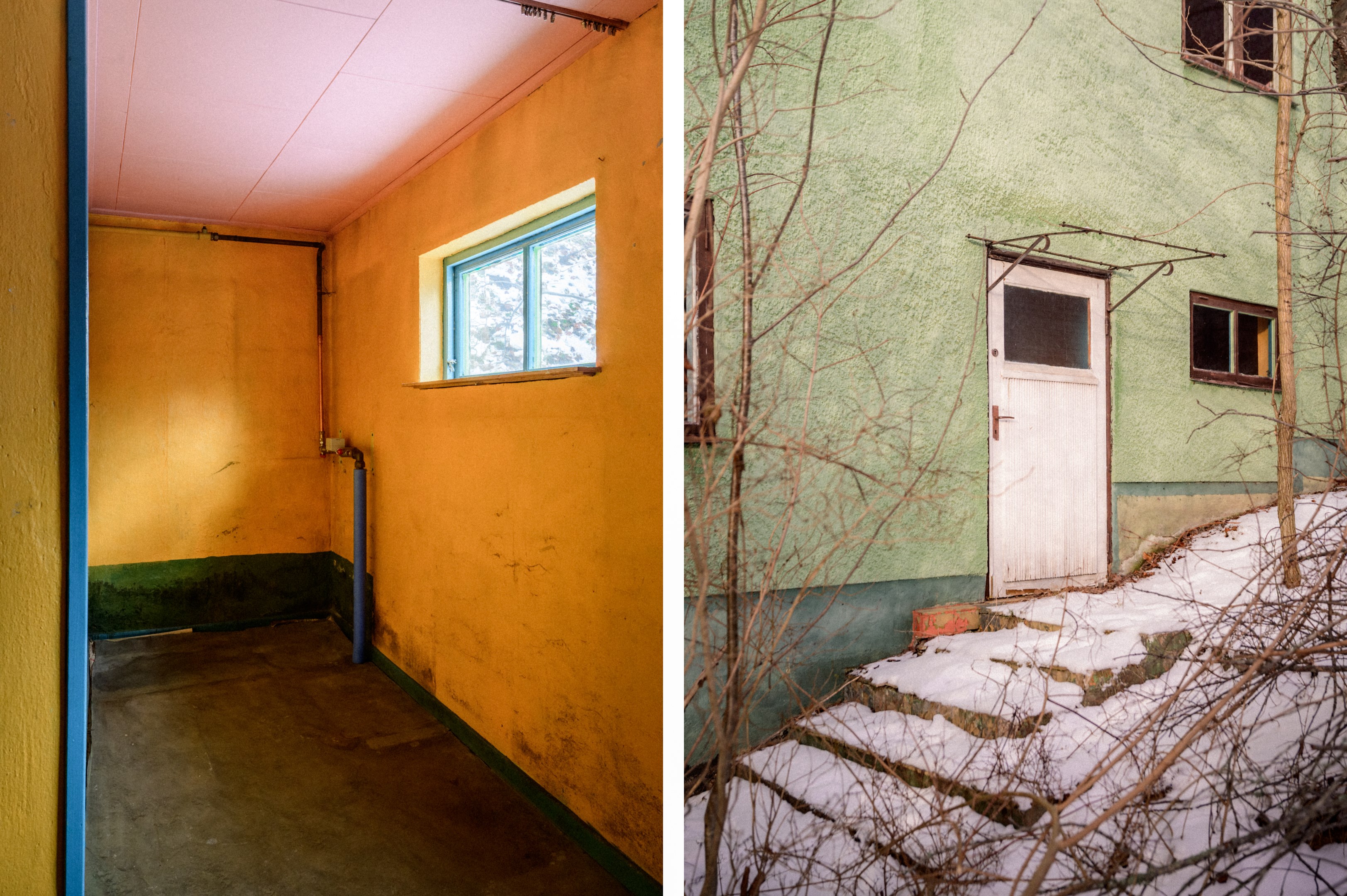 Groventré med anslutande cykelrum