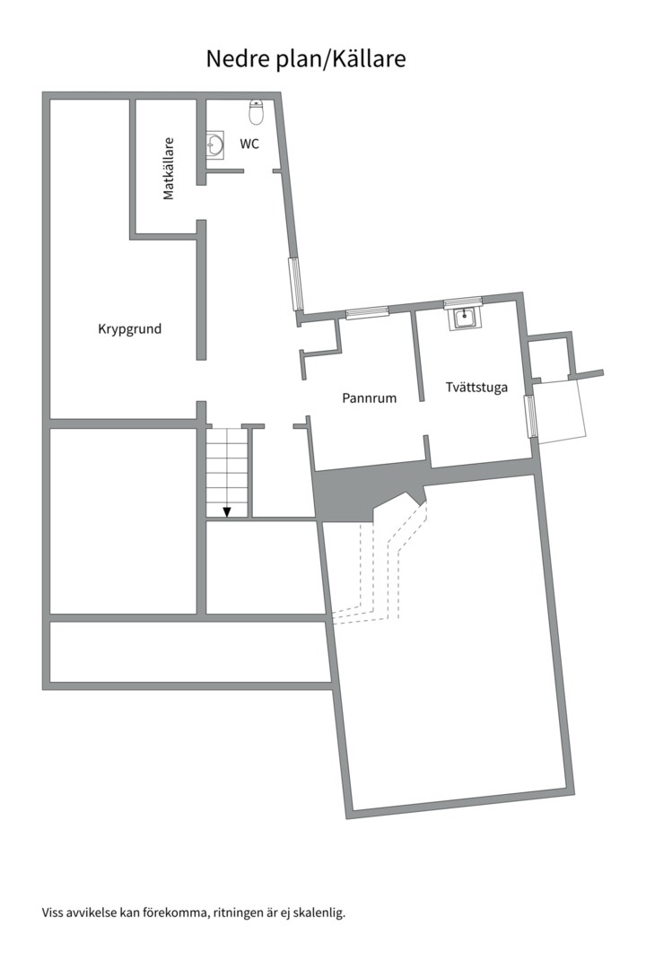 Planlösning från Solstigen 38, Till salu i Skuru, Nacka