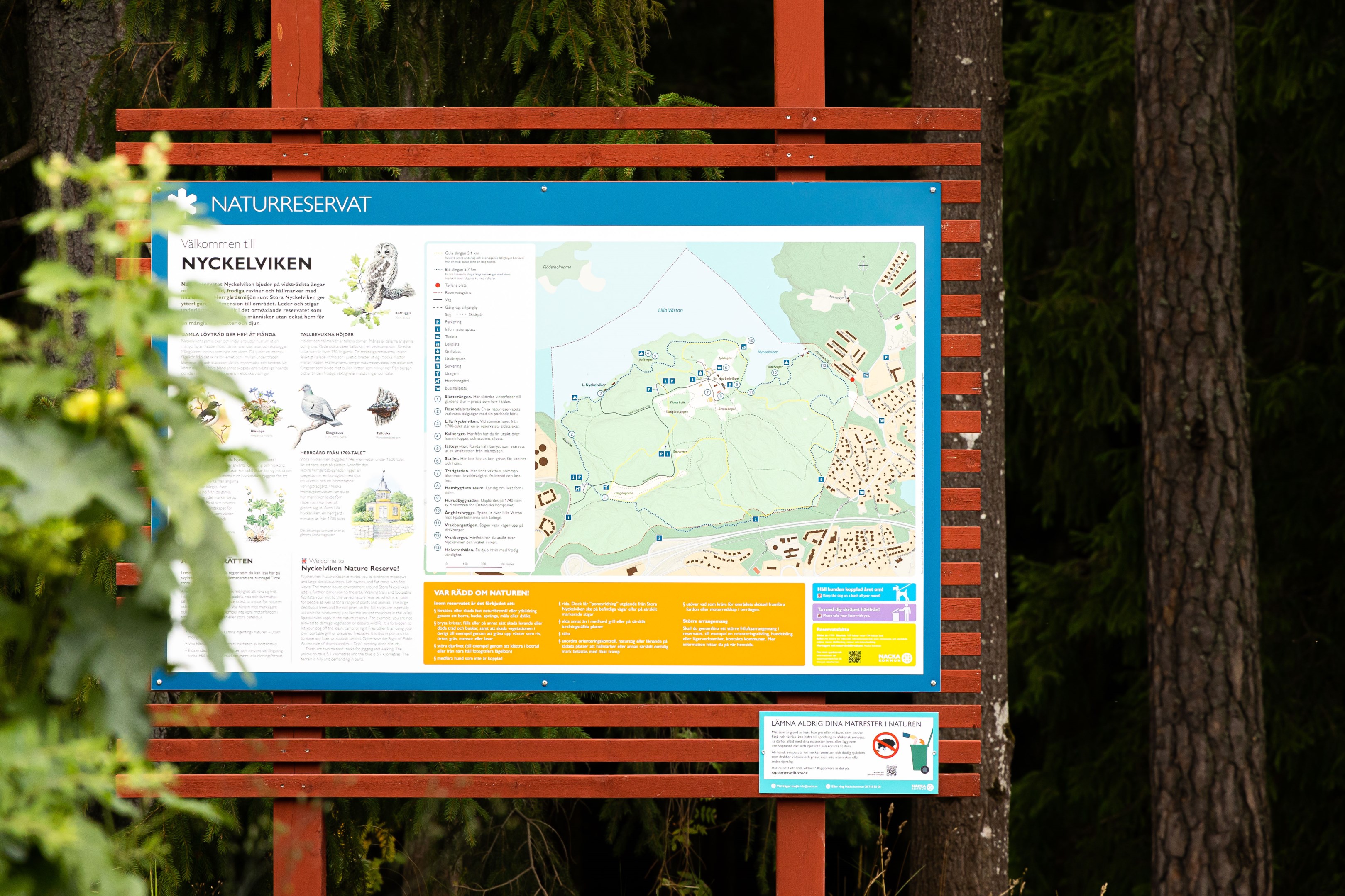 Promenadavstånd till Nyckelviken naturreservat
