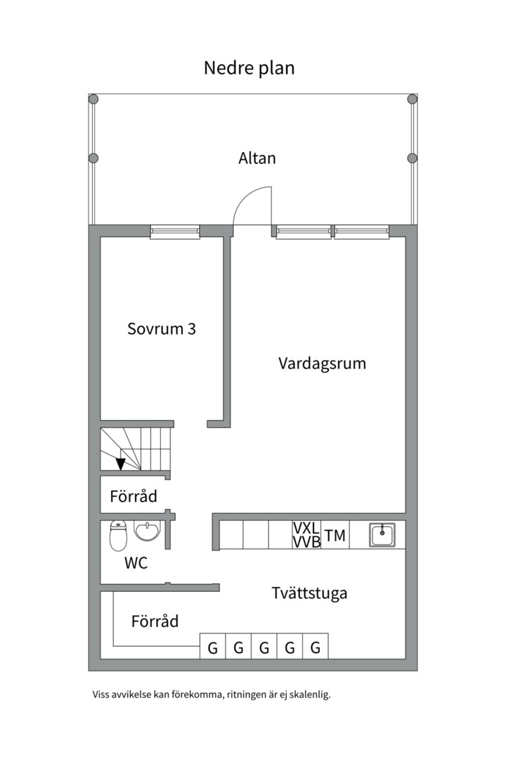 Planlösning från Rudsjövägen 146, Till salu i Duvnäs Utskog, Nacka