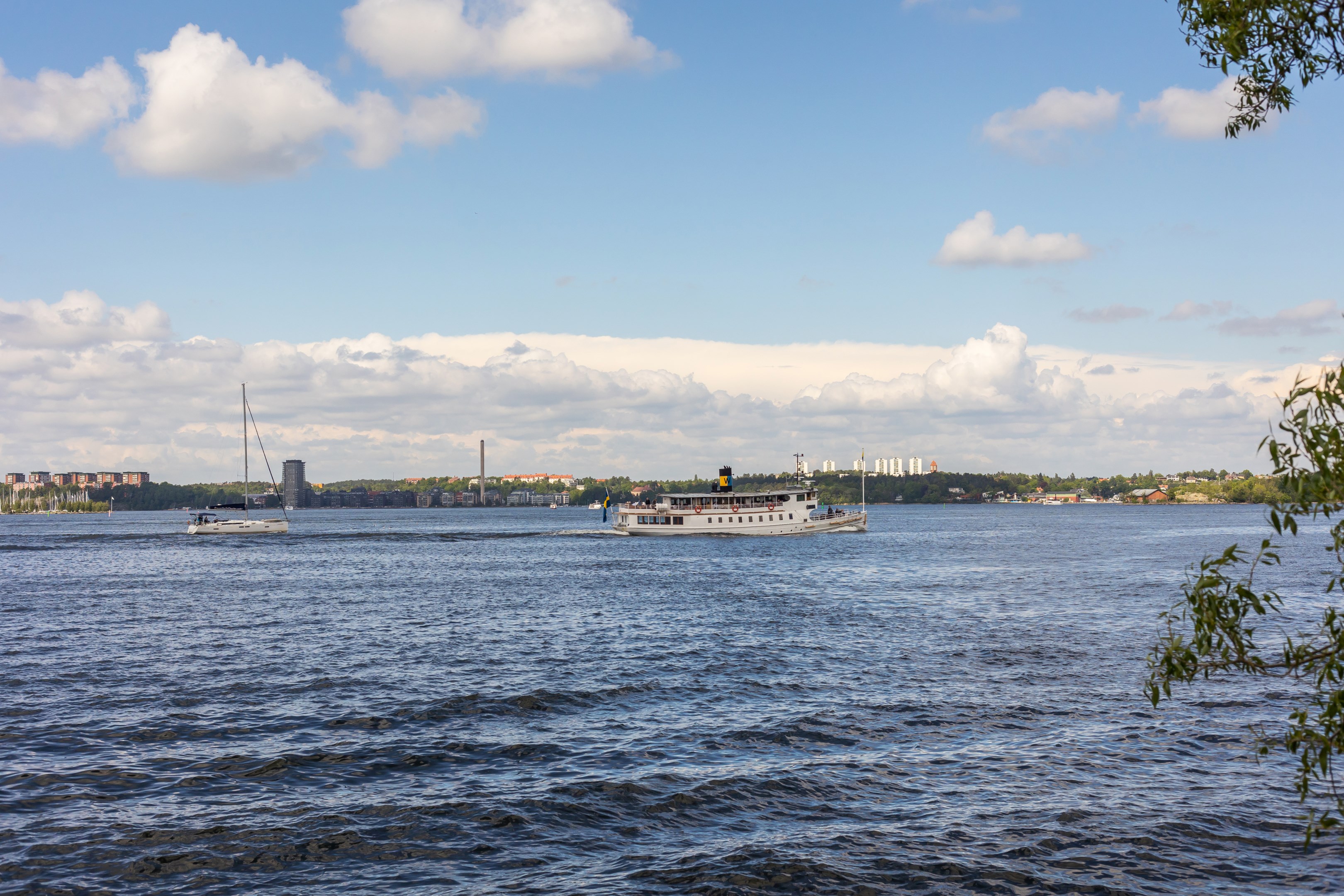 Vy över inloppet till Stockholm