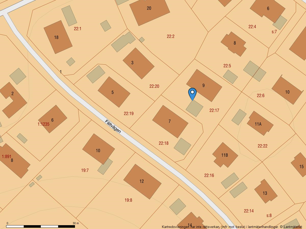 Bostadsbild från Fältvägen 9, Kommande i Norra Lännersta, Nacka