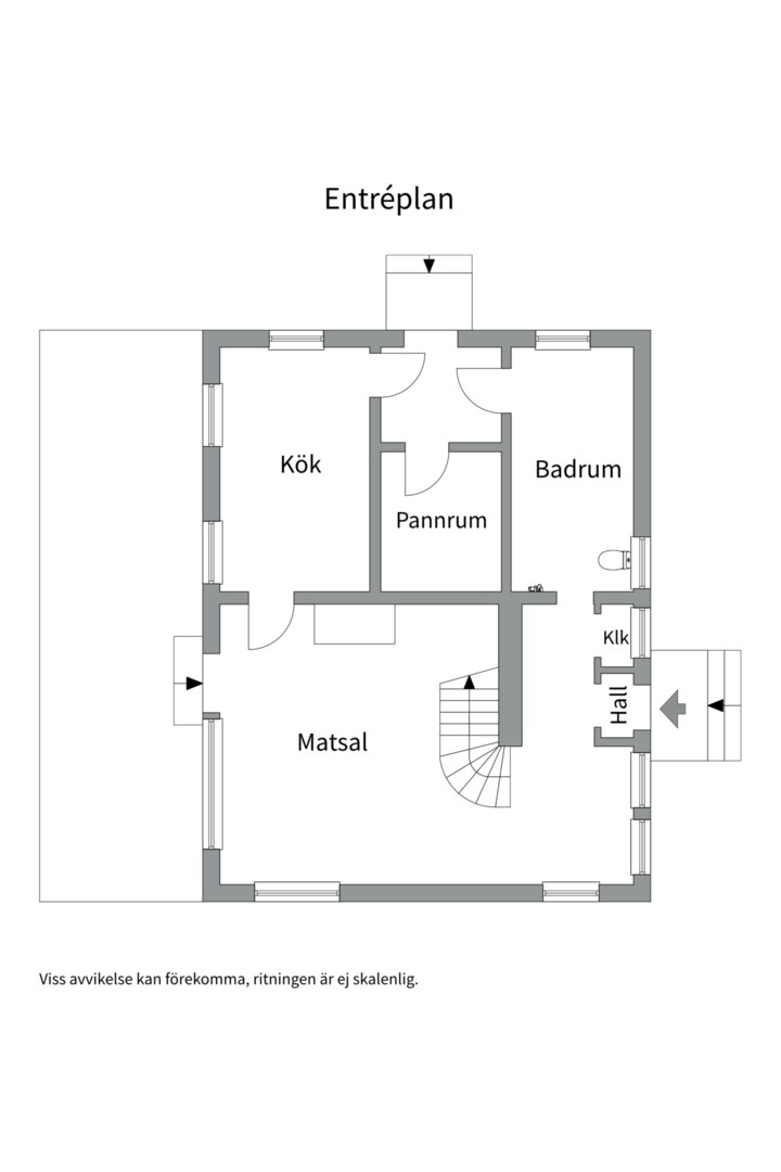 Planlösning från Fogdevägen 14, Såld i Saltsjö-Duvnäs, Nacka