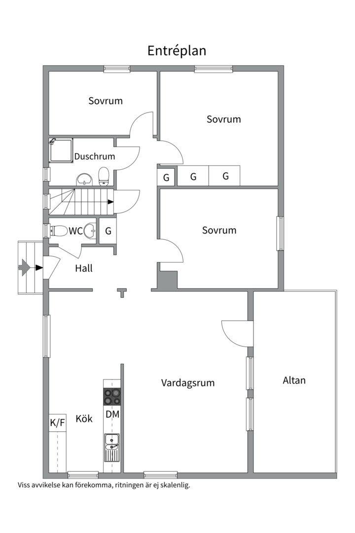 Planlösning från Älgstråket 19, Till salu i Läby, Uppsala