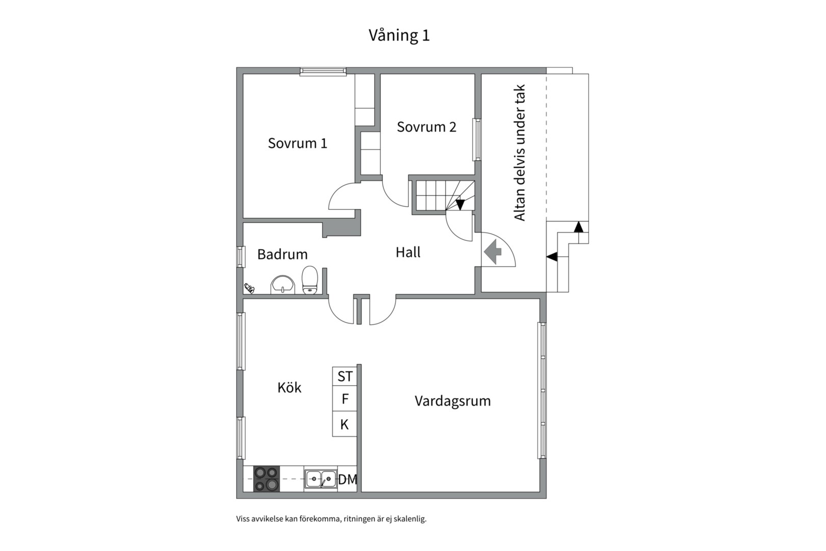 Planlösning från Romstarbo 214, Till salu i Örbyhus, Tierp