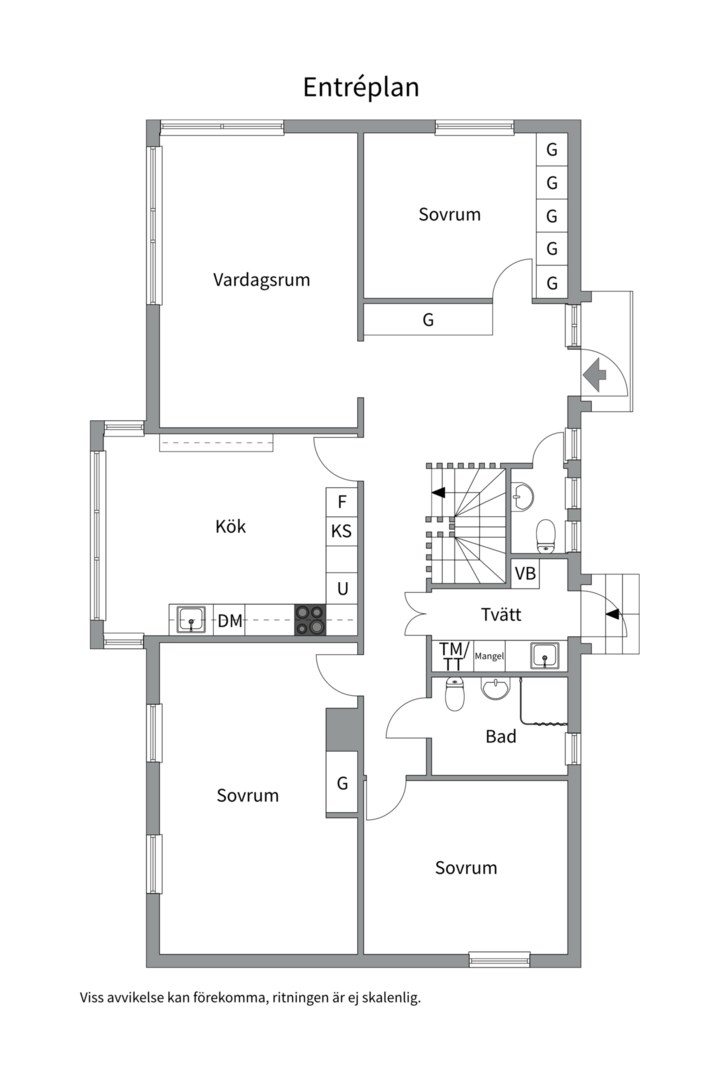 Planlösning från Lärkstigen 6, Till salu i Skuru, Nacka