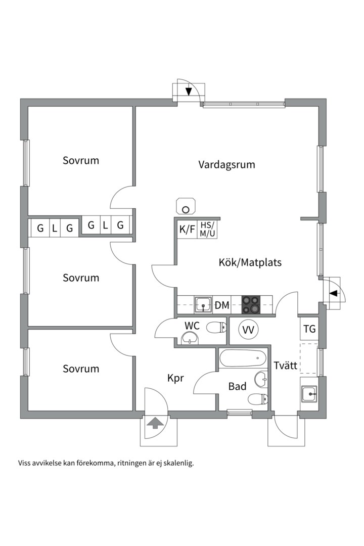 Planlösning från Stugvägen 3, Till salu i Alunda, Östhammar