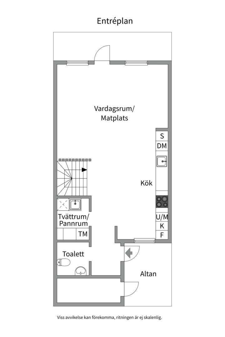 Planlösning från Dalkarlsvägen 63, Kommande i Djurö, Värmdö