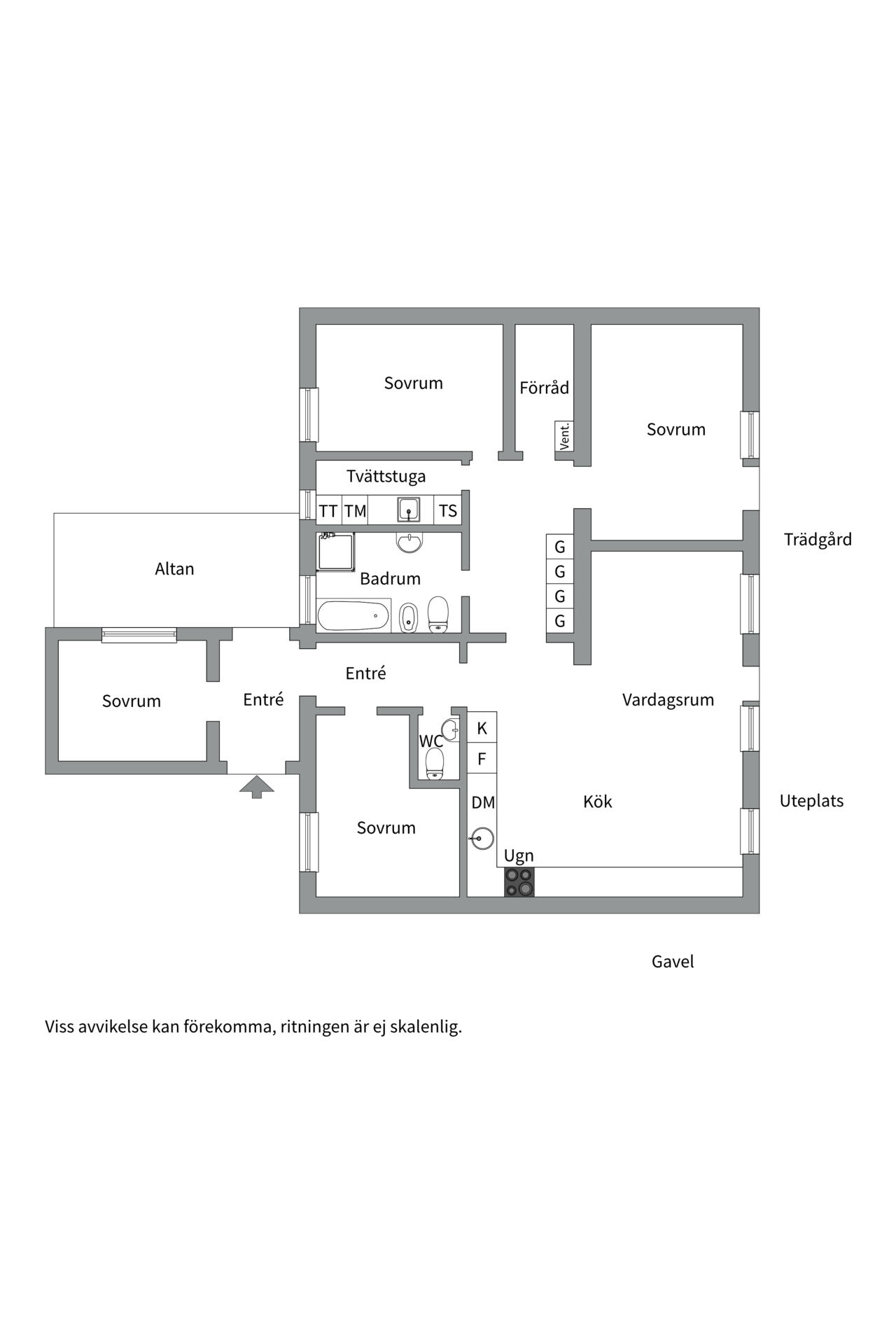 Alternativ planlösning