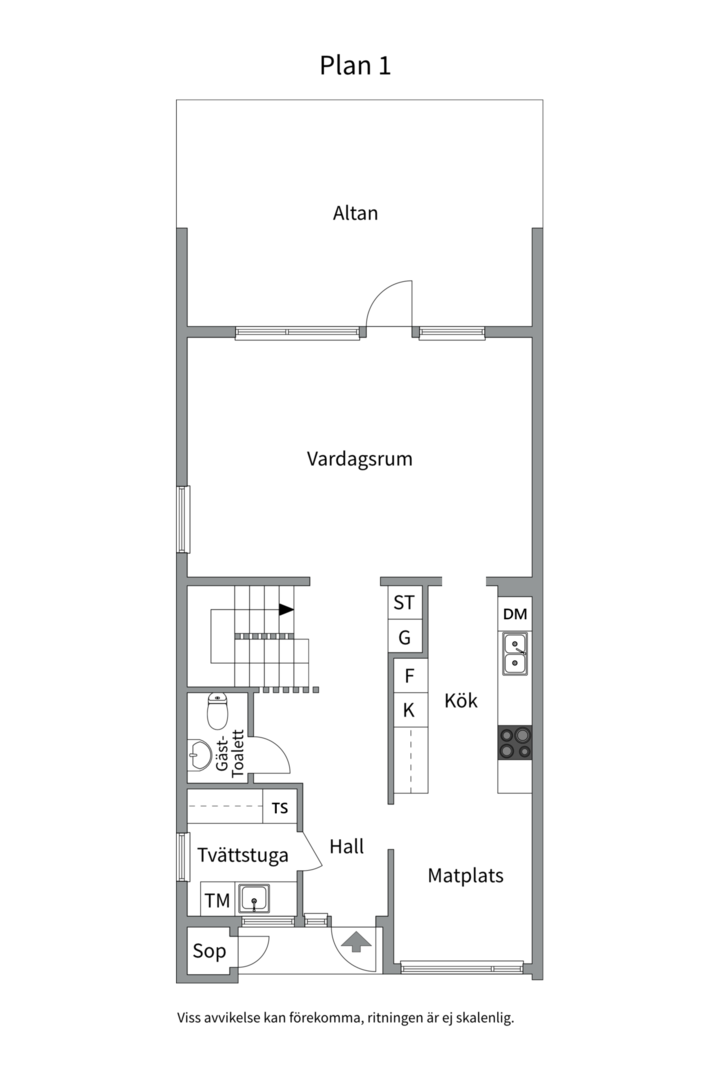 Planlösning från Bandverksgatan 175, Såld i Bäckby, Västerås