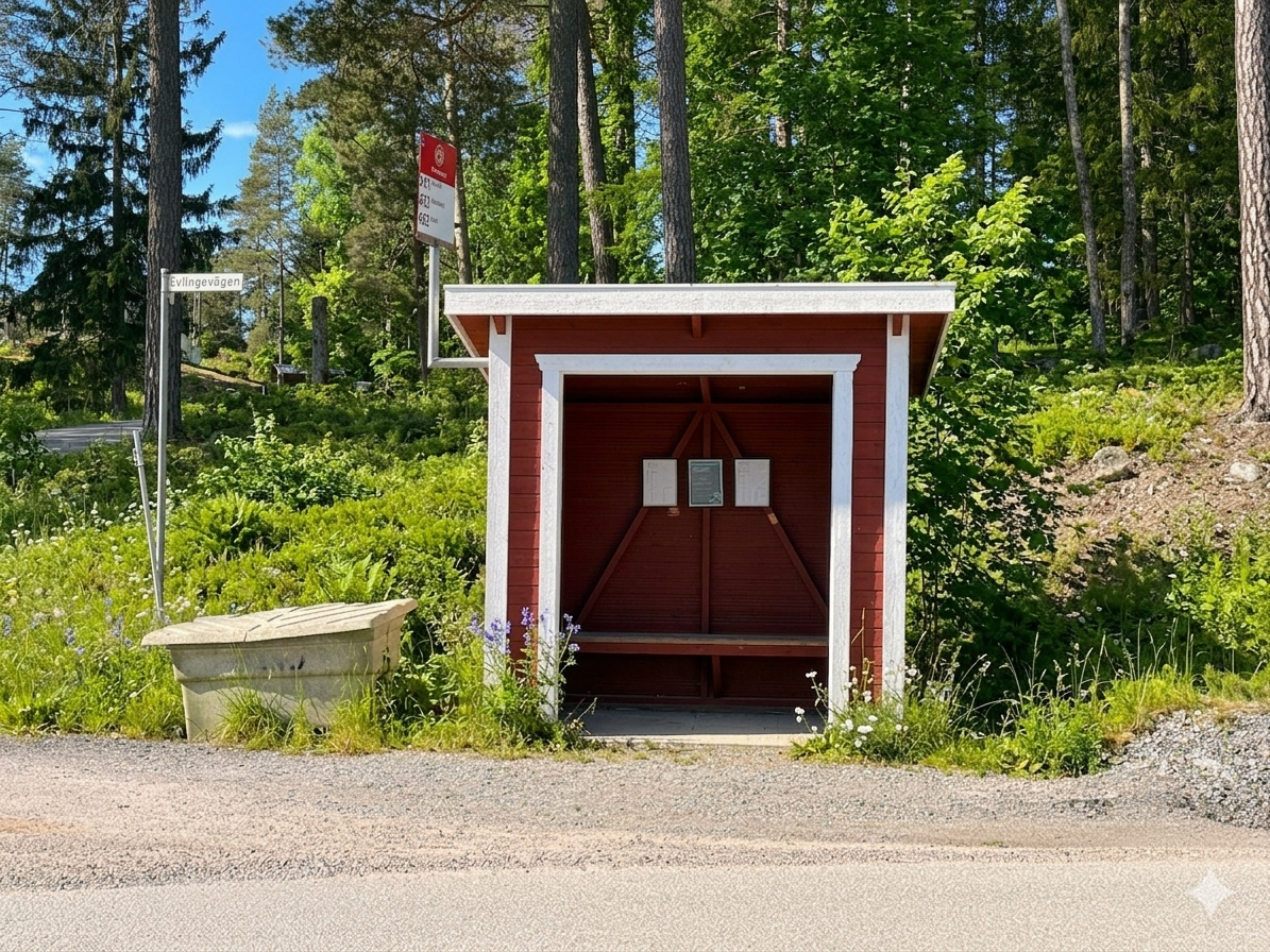 Bostadsbild från Hinsaringen 31, Kommande i Evlinge, Värmdö